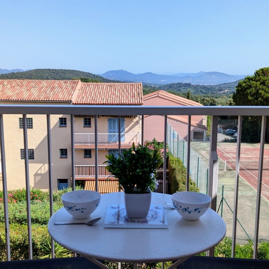 Vue du studio sur le golfe de Saint-Tropez